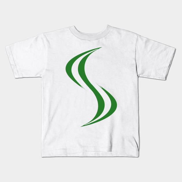 Smellville ‘S’ Logo Green Kids T-Shirt by MOULE